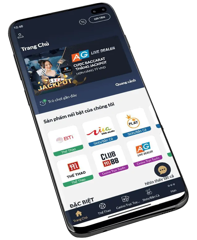 Người chơi đang trải nghiệm game nổ hũ trên điện thoại tại 5MB Casino